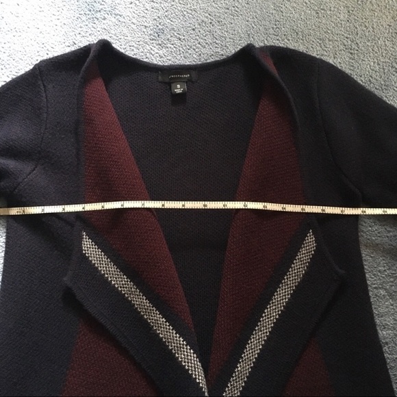 Primark Cardigan. Open Front. Navy & Maroon. NWOT - Picture 12 of 15